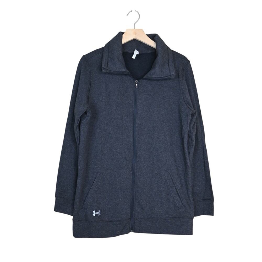 Under Armour Womens M Cold Gear Gray Full-Zip Jacket